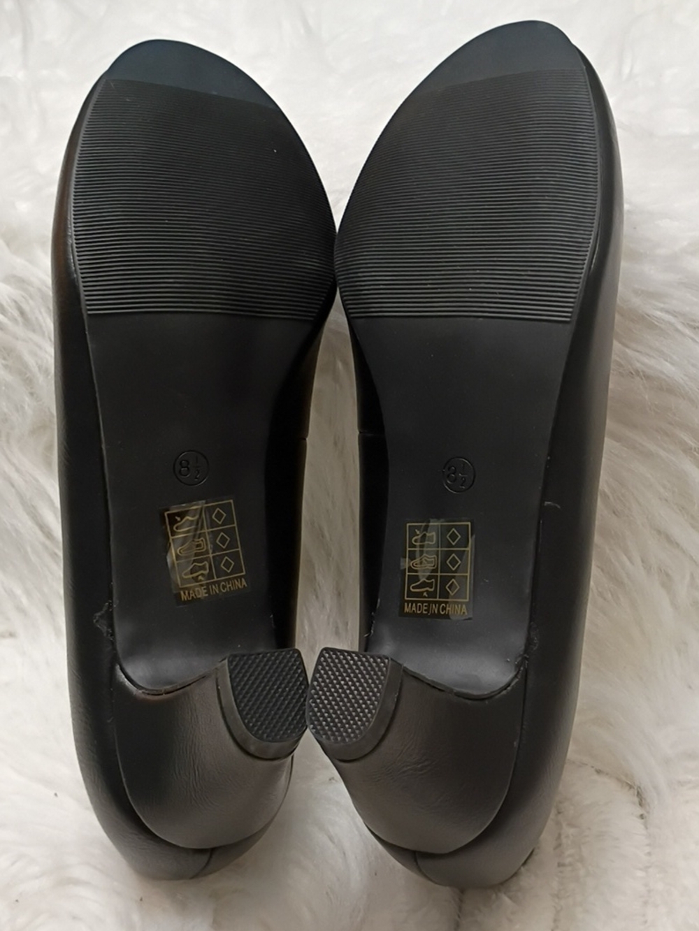 New Journee Collection Luu-M Black Mid-Heel Round-Toe Faux Leather Pumps 8.5 - Picture 13 of 14